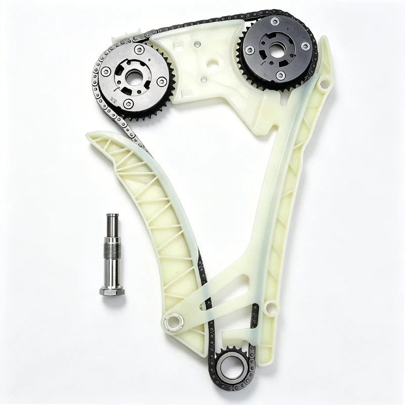 #￥for11317592850 11317592877 Dual Timing Chain Oil Pump Chain Kit with Timing Lock Tool Fit N20 N26 2.0L Turbo Engine Auto Parts