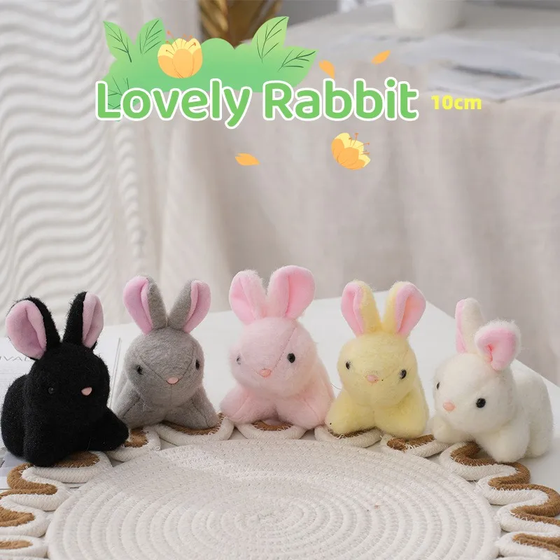 

200Pcs Plush Doll Rabbit Coniglio Key Chain Bag Pendant Stuffed Baby Kids Hare Birthday Gifts Bunny Rabbits Toy Package 123#