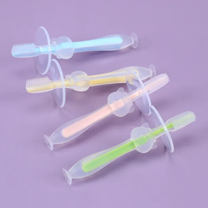 1PC Silicone Kids Training Toothbrushes for Children Baby Dental Oral Care Toothbrush Infant Kid Brush Tooth Tool