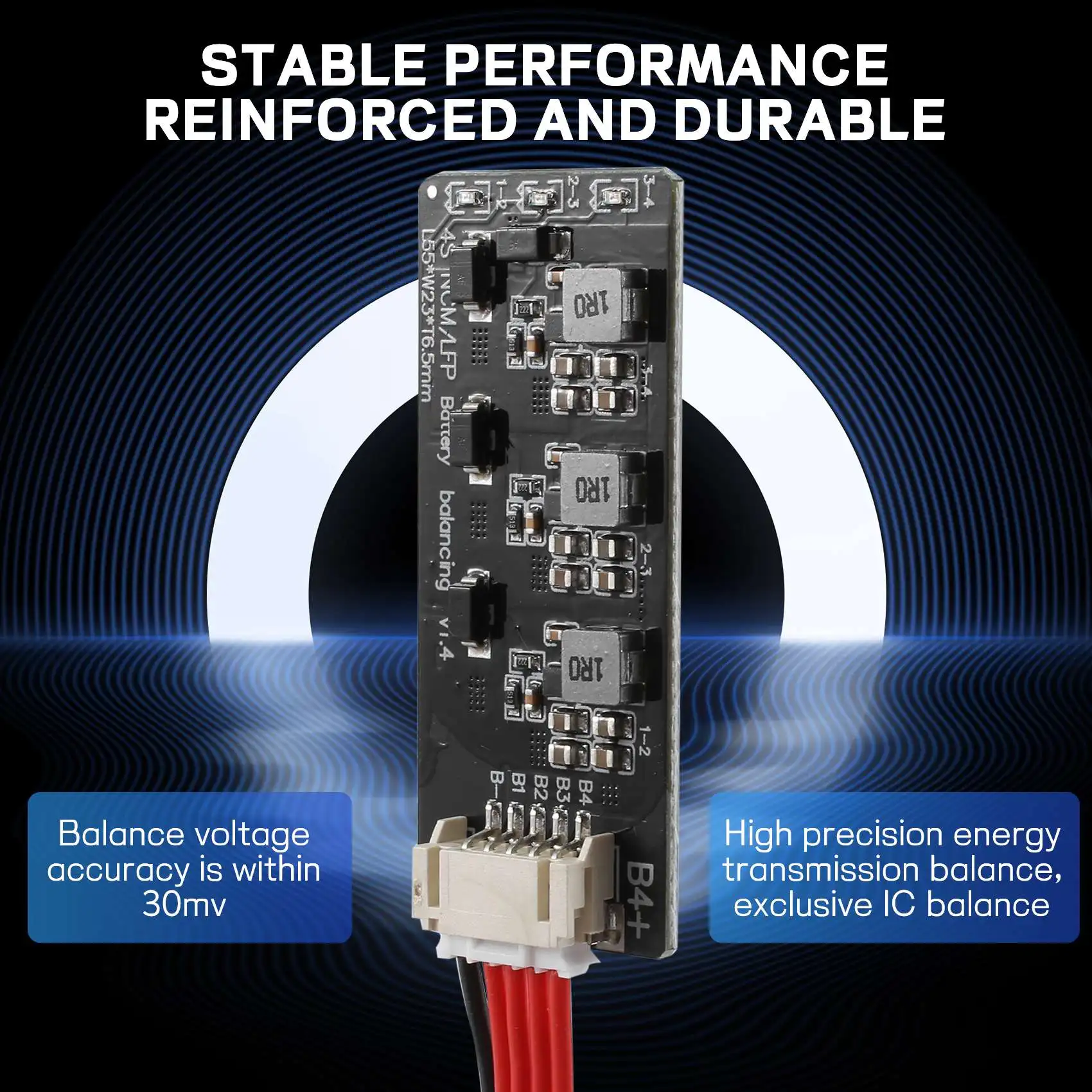 A64Z 4S Li- Lipo Lifepo4 LFP بطارية المعادل النشط موازن BMS 1.2A لوحة نقل الطاقة التوازن