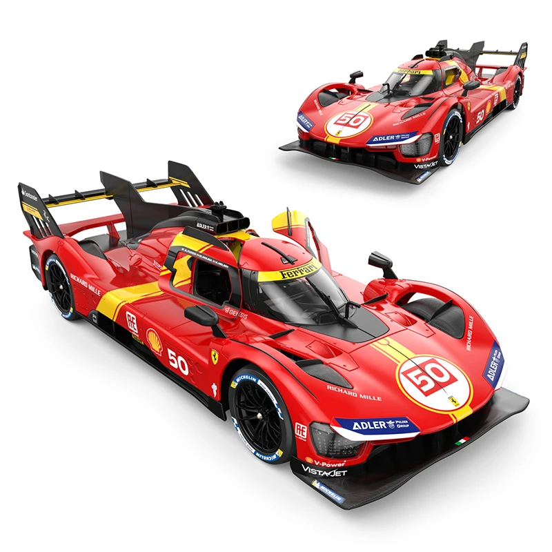 Rastar 1:14 Ferrari 499P RC Car 23-24 Le Mans Winner independent suspension high simulation Vehicle model Toys Holiday Gifts