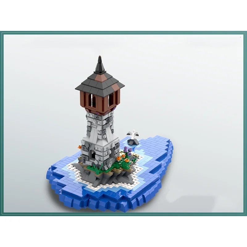 979 個 MOC ミニ灯台城モデルビルディングブロック建設アイデア教育クリスマスギフトレンガのおもちゃ子供の誕生日
