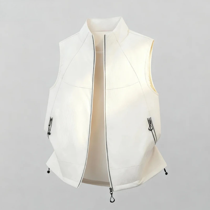 

Модный, универсальный, новый осенне-зимний мужской модный повседневный воротник-стойка, простой, высококачественный, теплый, удобный жилет