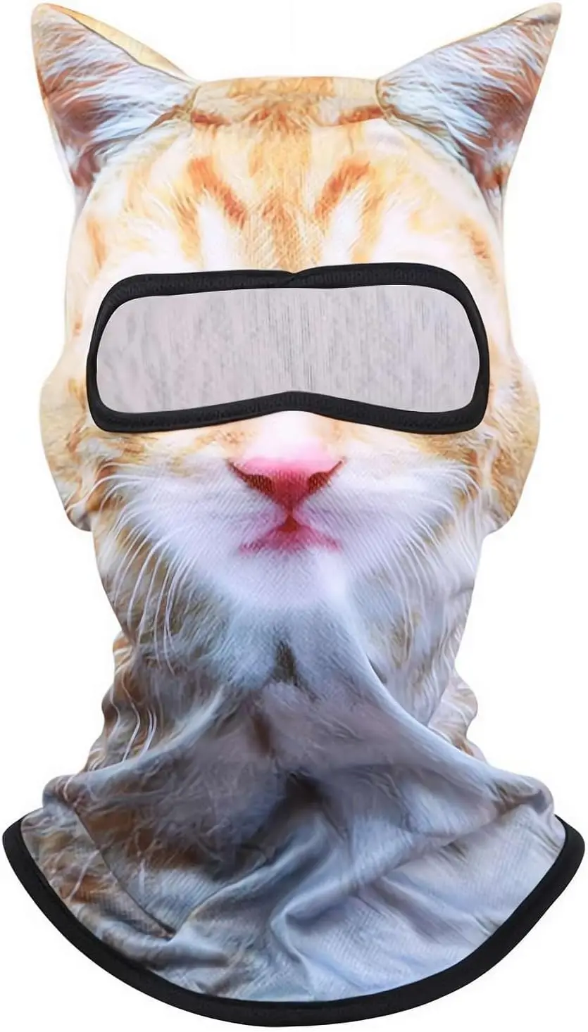 

Generic Unisex 3D Cat Ski Balaclava, Animal Face Mask, Shiesty for Music Festivals, Ski, Party Outdoor