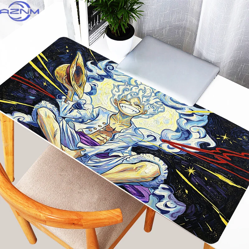 Mouse Pad O-one P-piece luffy Gamer Keyboard Mousepad Office Laptop Extended Desk Mat Large Gaming Anti-fray Pad Anime Mouse Mat