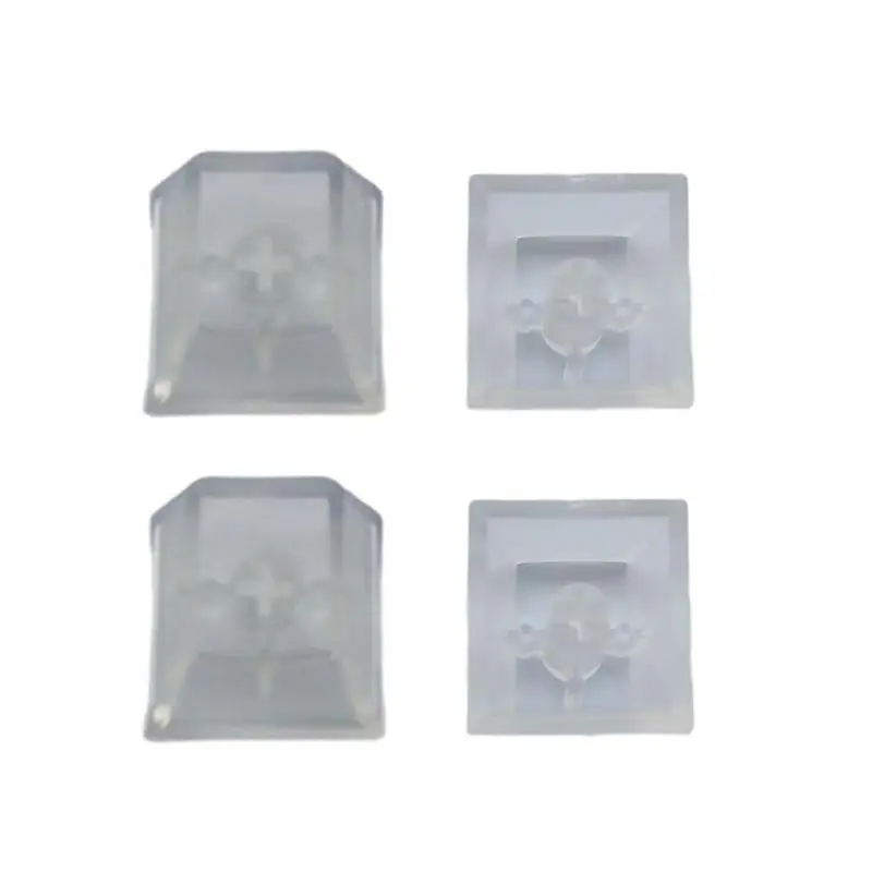 Y1UB 4Pcs Transparent ABS Keycaps Mechanical Keyboard Height Matte Backlit Caps