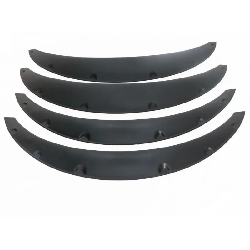 وصلة مضيئة لأقواس العجلات، حاجب عجلة سوداء لامعة عالمية #2