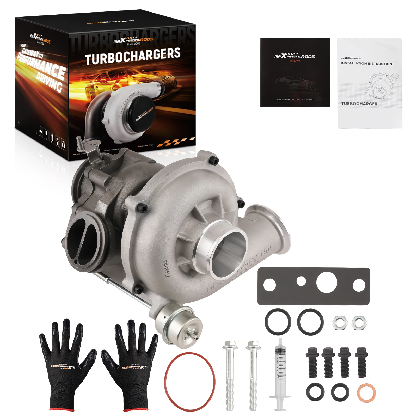 

MaXpeedingrods Turbo Turbocharger GTP38 for Ford F250 F350 F450 F550 Super Duty 7.3L Trucks