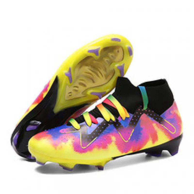 

2025 Football Shoes football boots sneakers men Sole spikes Above the ankle but not to the knee Anti-slip column soccer shoes hi