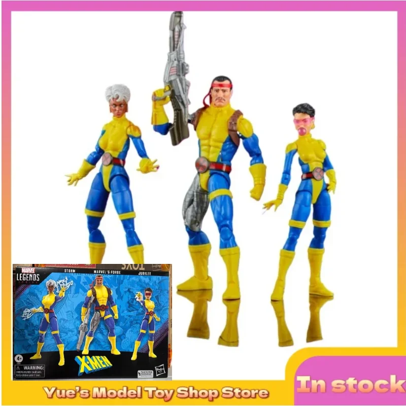 【in-stock】hasbro-marvel-legends-storm-jubilee-li-qianhuan-forger-three-person-set-action-figure-anime-model-toy-collection-gift