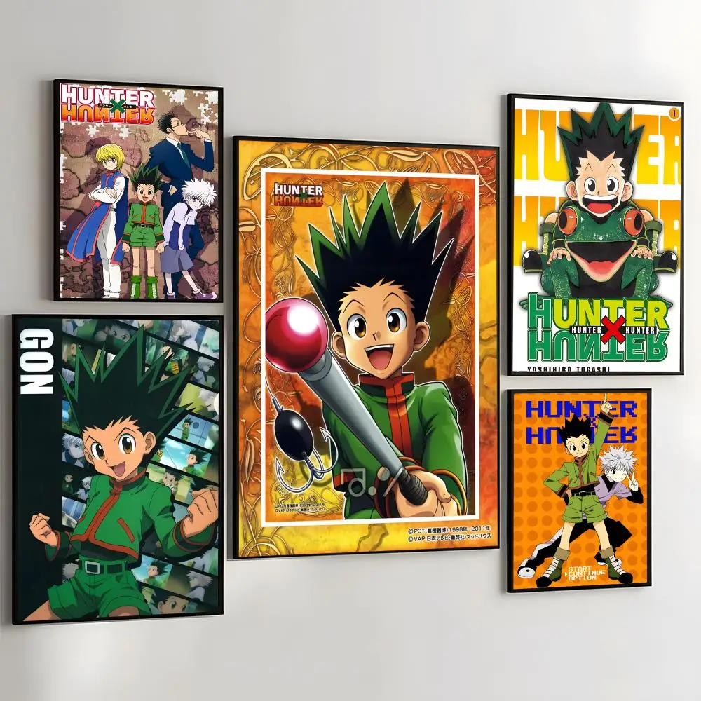 Anime H-HUNTER×HUNTER Poster Wall Art Poster Sticker For Living Room Bar Bedroom Home Decoration
