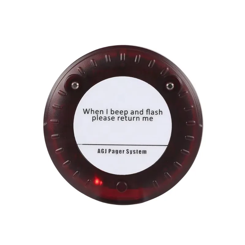 Wireless Restaurant Pager System Waterproof Calling Guest Customer System 20 Coaster Buzzers Dual Charging Base for Food Court