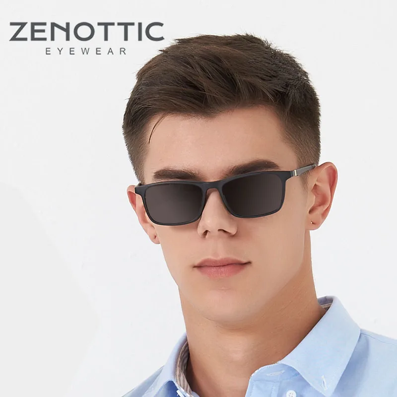 ZENOTTIC Magnetic Clip On Sunglasses Polarized Sunglasses Myopia glasses frame 2 in 1 fashion Optical Shade Prescription Eyewear