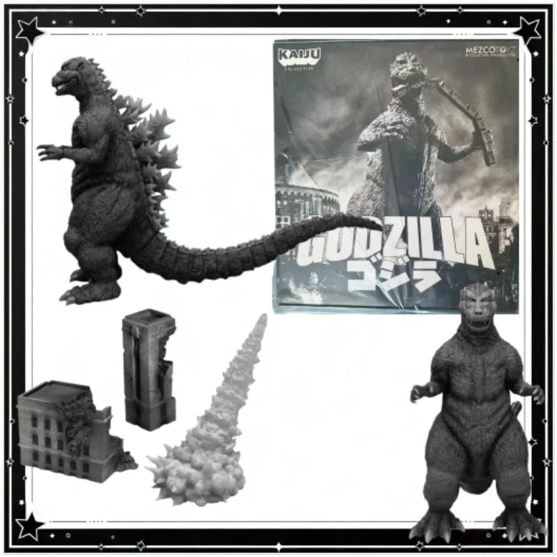 【In stock】Mezco ant Kaiju Collective 1954 black and white version of 8-inch moving doll full set of accessories hobby collection