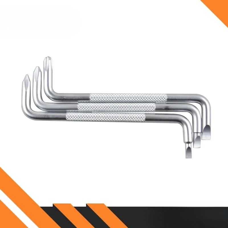 3Pcs Z S Shape Screwdriver Dual Use Right Angle Slotted Cross Driver