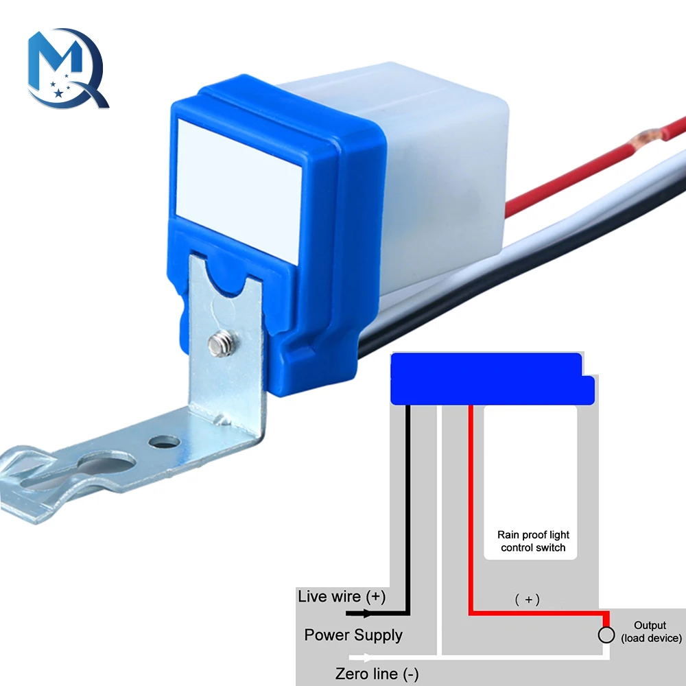 AS-10 10A Photoswitch Sensor Switch Auto On Off Photocell Street Light Control AC/DC Universal Photosensitive Sensor Module 110V