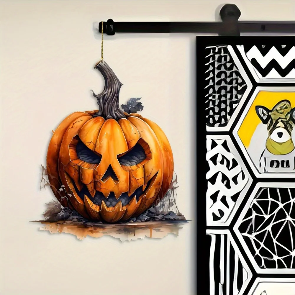 2D اليقطين عيد الهالوين معلقة. ديكور مرآة الرؤية الخلفية للسيارة مثالي لاحتفالات الهالوين. #5