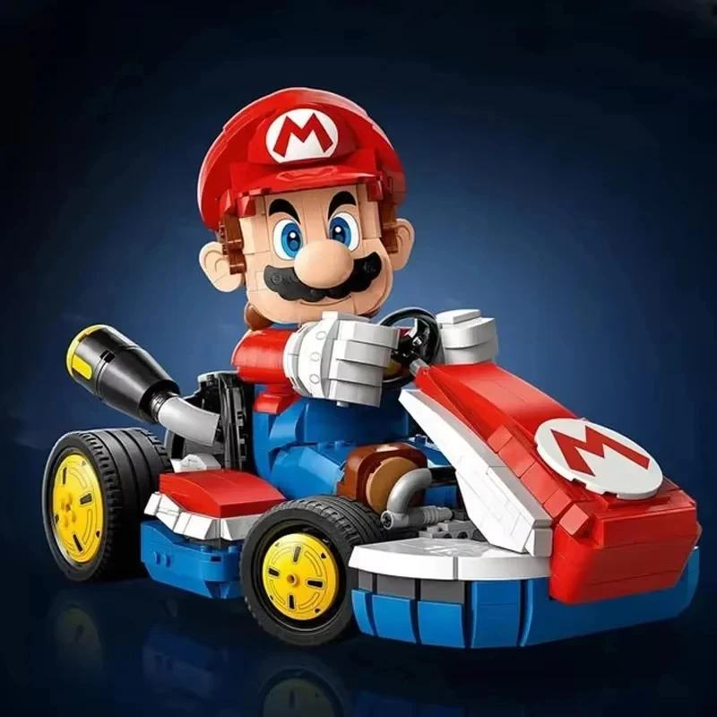 

New product creative set Super Brothers game series kart pickup truck DIY building blocks children's toy assembly holiday gift