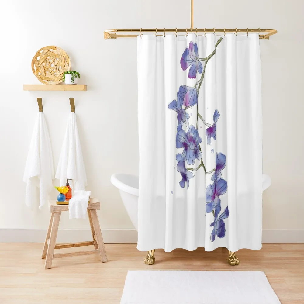 

Watercolor orchid Shower Curtain Cute Shower For Bathrooms With Beautiful Designs For The Bathroom Curtain