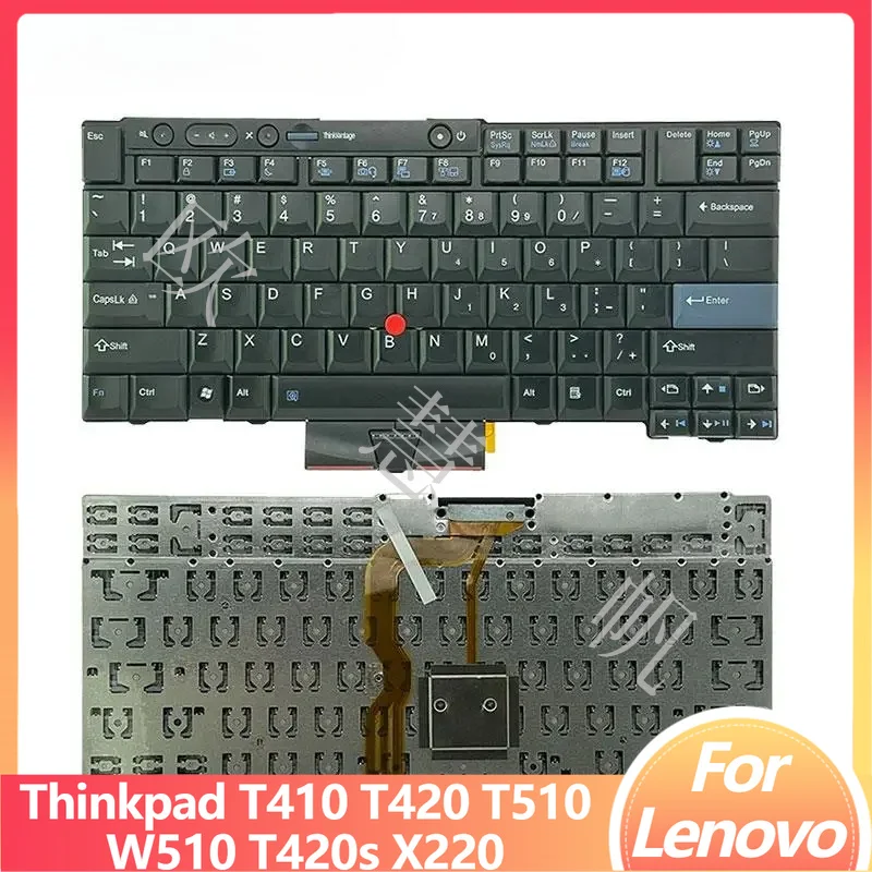 Nuevo Reemplazo de Teclado para Lenovo Thinkpad T410 T420 T510 W510 T420s X220 Tablet Laptop 45N2141 45N2211 45N2071 45N2106 Teclado US