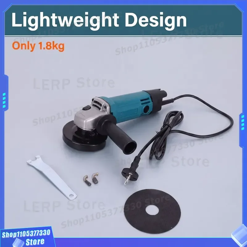 Portable Electric Angle Grinder High Quality Tool for Household Industrial Grinding Cutting Metal Wood Working Power Tools