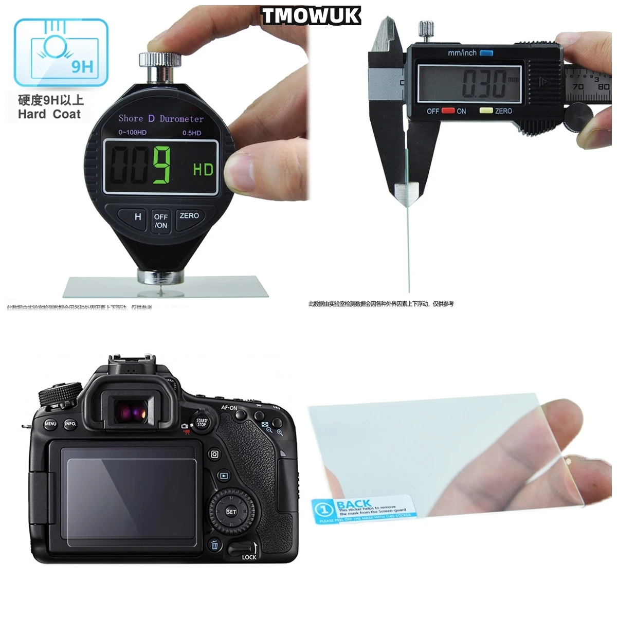 

For Canon 6D Tempered Glass 9H Hard Anti-Scratch HD Clear Camera LCD Screen Protectors