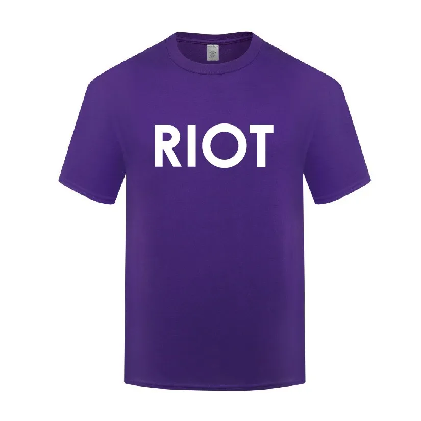 Funny Riot Cotton T Shirt Humorous Men O-Neck Summer Short Sleeve Tshirts Awesome T Shirt