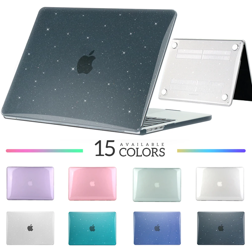حافظة كمبيوتر محمول لامعة لماك بوك اير 13 A2179 A2681 Pro A2338 ريتينا 15 1112 14 16 غطاء كمبيوتر محمول لجهاز ابل ماك بوك حافظة واقية