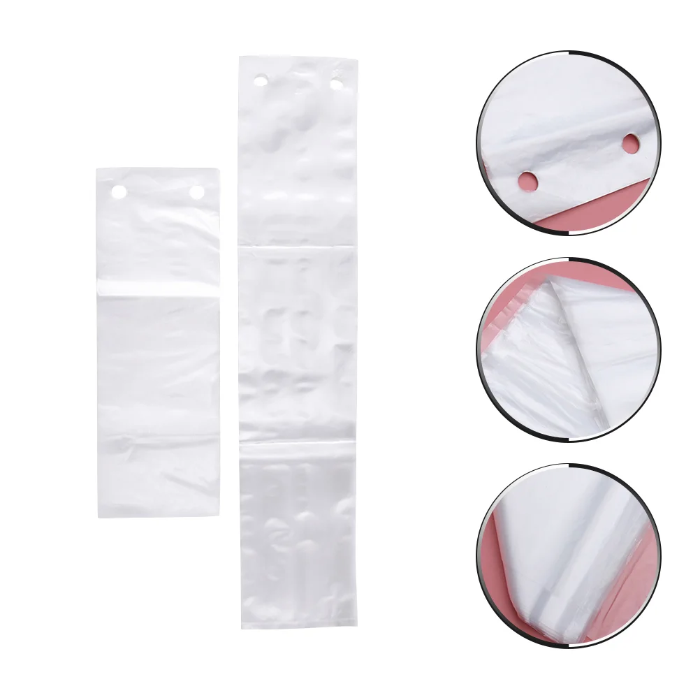 200 Pcs Umbrella Bag Transparent Holder Convenient One Time Containers Subway Bags Umbrellas for Rain Thicken