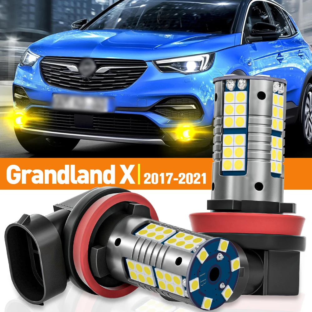 

2pcs LED Fog Light For Opel Grandland X 2017 2018 2019 2020 2021 Accessories Canbus Lamp