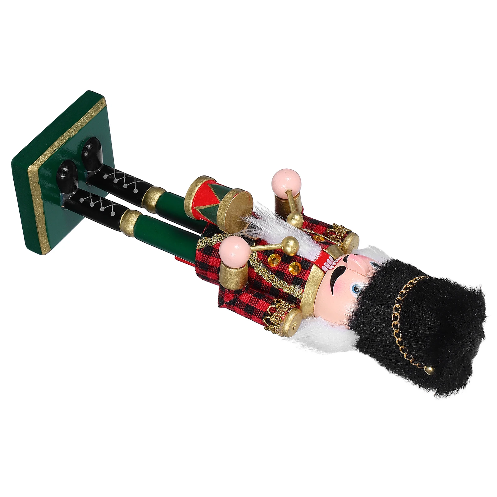 

Wooden Nutcracker Soldier Decoration Sturdy Traditional Holiday Table Centerpiece Classic Xmas Nutcracker Ornament Festive