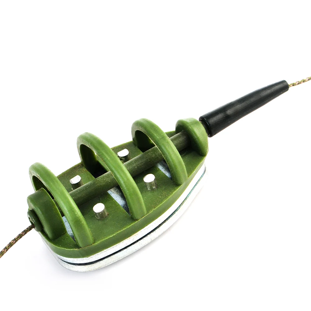 FISH KING 2 Hooks Explosion Carp Fishing Hook Set 40g-80g Fishing Lure Bait Trap Feeder Cage Sharp Fishhook Fishing Accessory