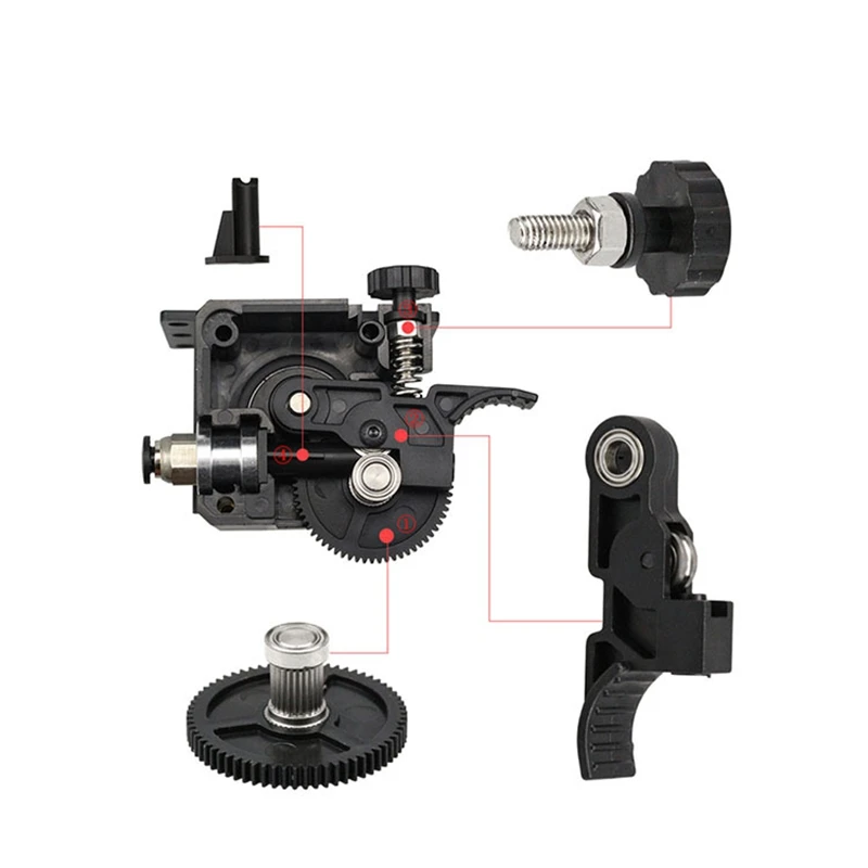 Extruder Parts 3D Printer Stock Feeder for for S X Series,CR10, 3 Series DIY 3D Printer, ED3 V6-DTB1