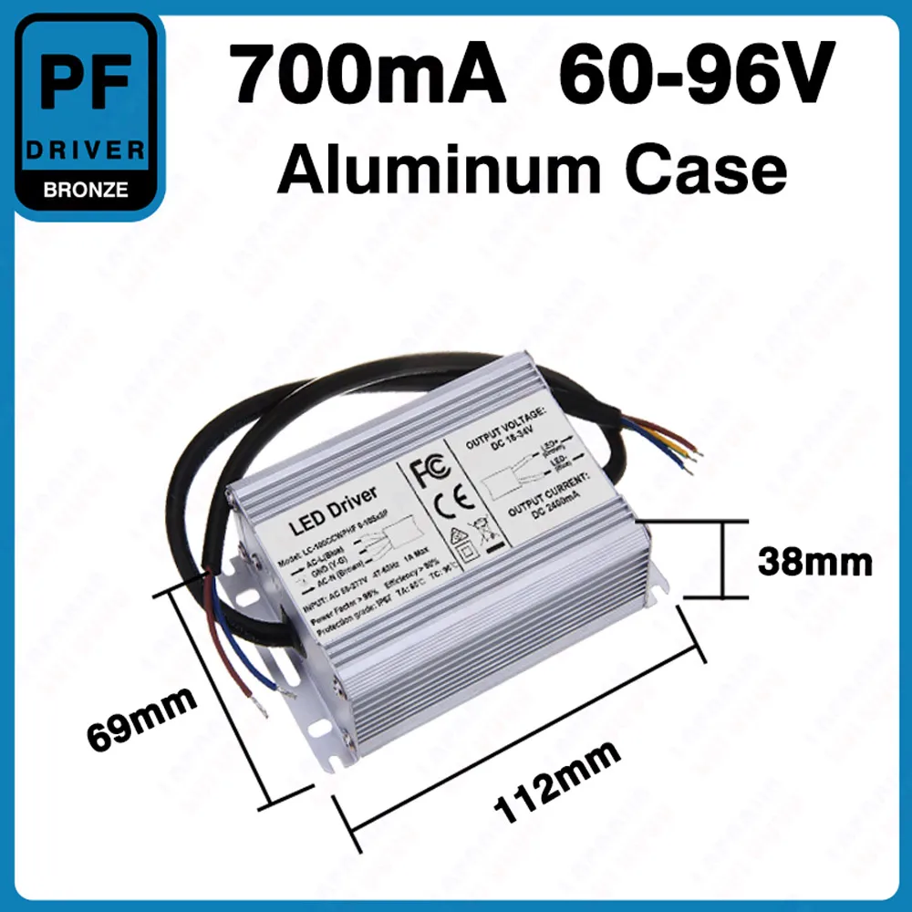 60W 70W 80W LED Driver 2400mA 2100mA 1800mA 1500mA 1200mA 700mA Lighting Transformers 60 70 80 W Watt Power Supply