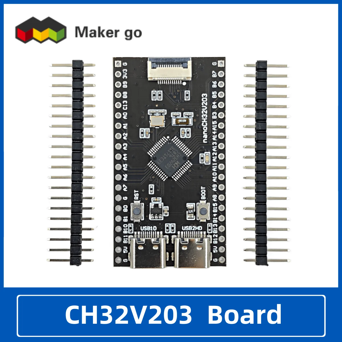 

USB-порты TYPE-C CH32V203, макетная плата, минимальная системная плата, двойная основная плата