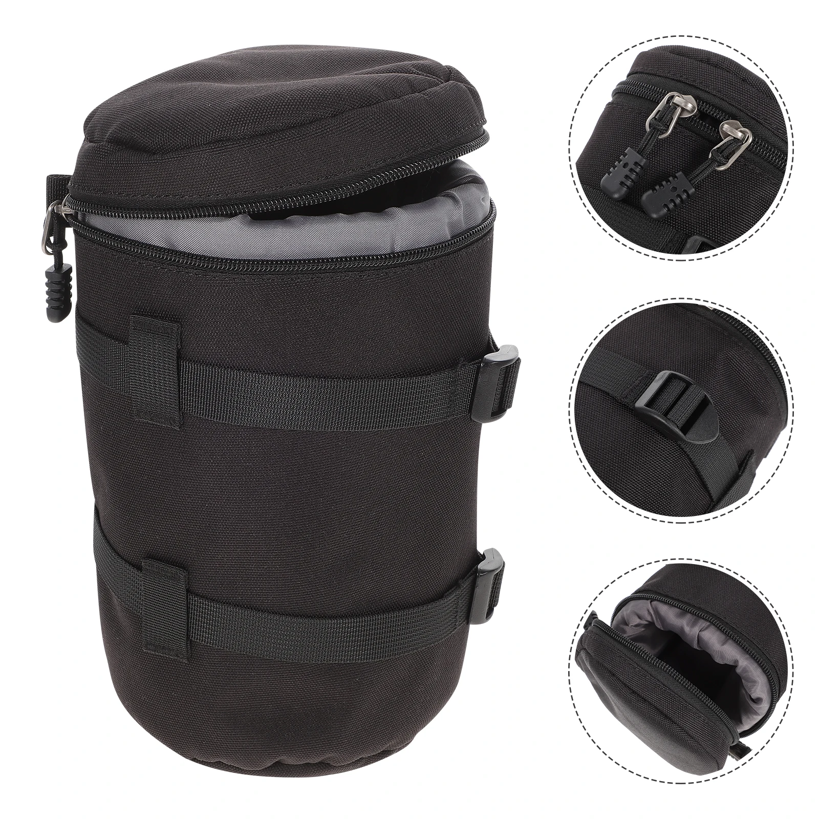 

Camera Lens Shockproof 210D Fiber Pouch for DSLR Camera Lens Holder Photography Accessories Lightweight Compact Style