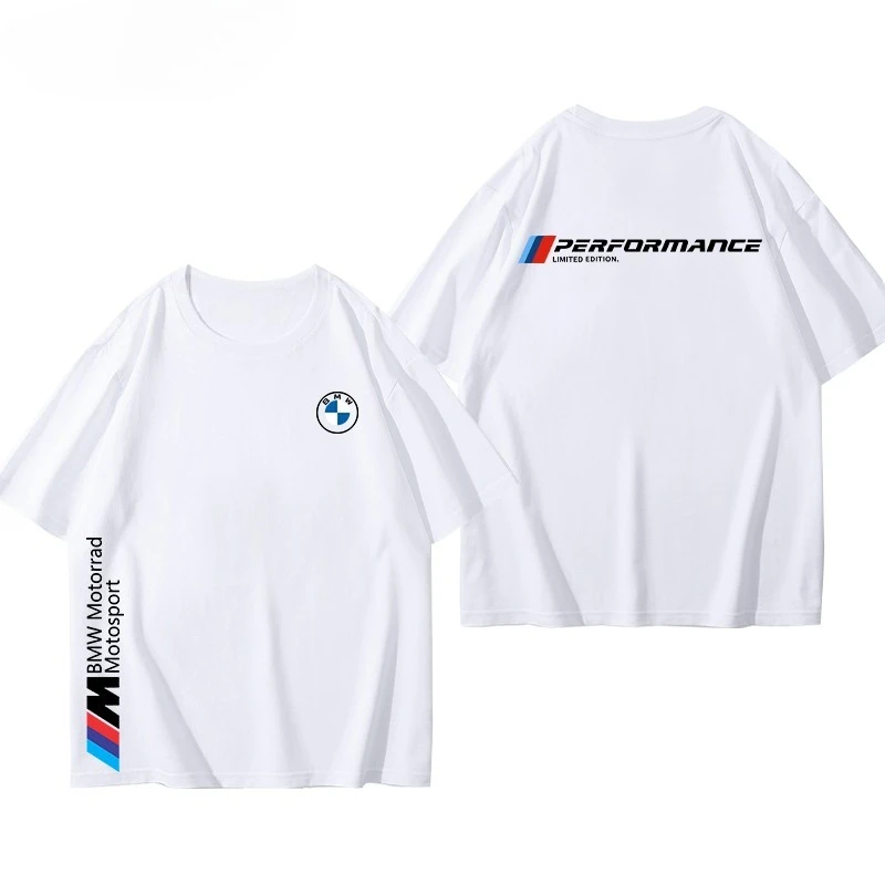

BMW BMW M Power High Performance Car T-Shirt Summer High Quality Cotton Men's and Women's Casual T-Shirt Short Sleeve Top