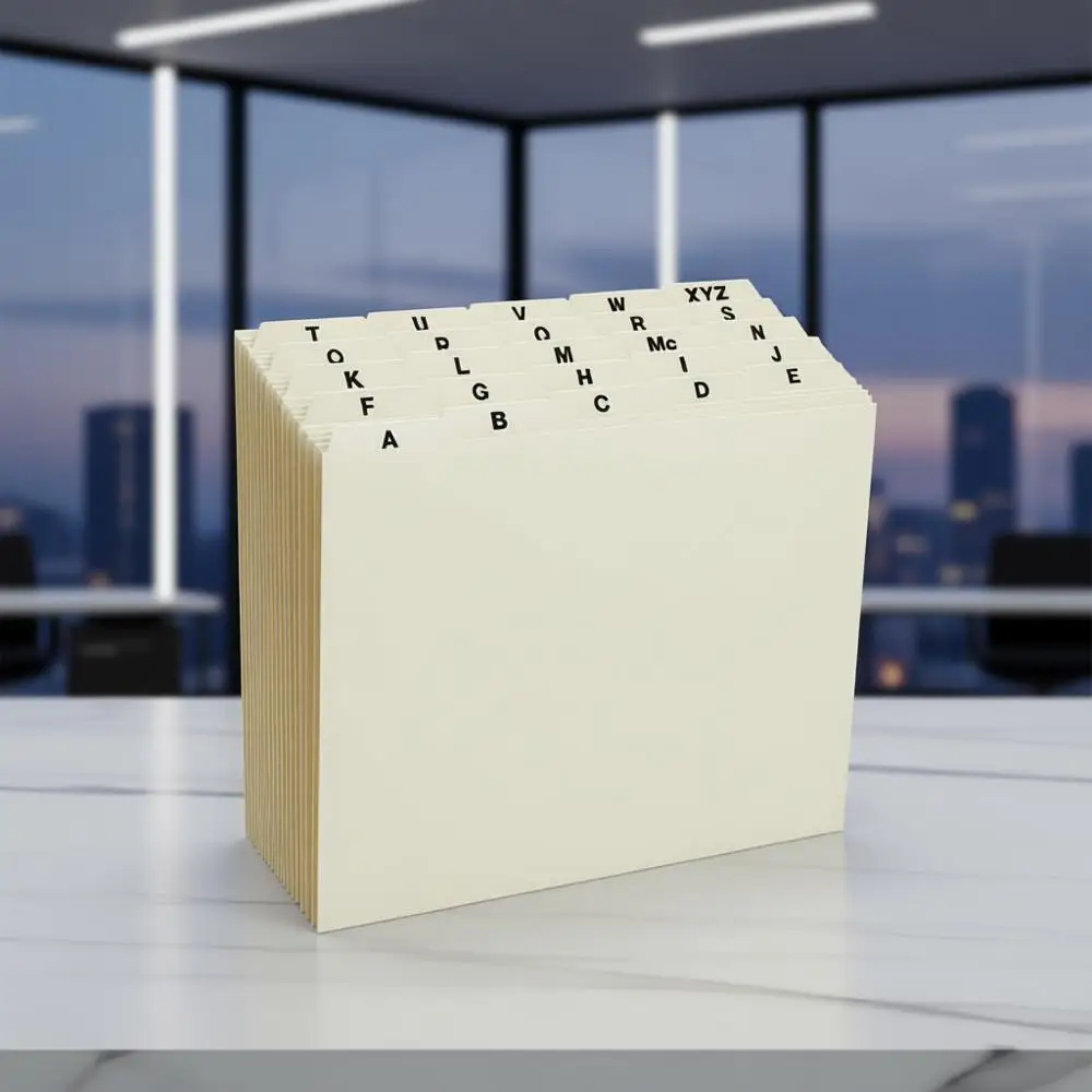 

Alphabetical Index Tabs, Letter Size, Light Green, 25 Pack - Durable for Files & Cabinets