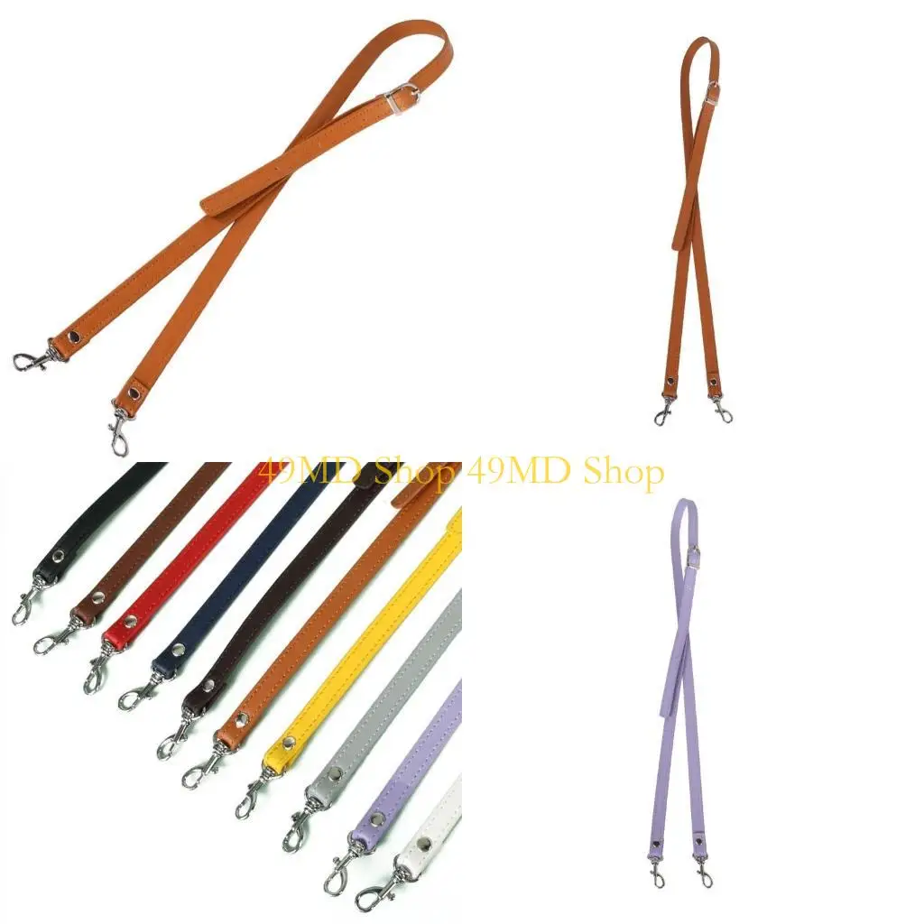 49MD PU Leather Handbag Shoulder Strap Crossbody Bag Aadjustable Straps Replacement