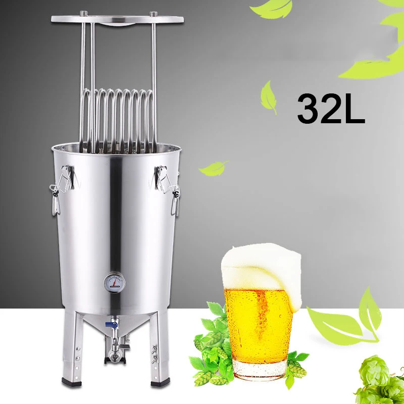 FER-32VV Оборудование для домашнего пивоварения Конический резервуар для ферментации 32 л Домашнее пиво/красное вино/белое вино