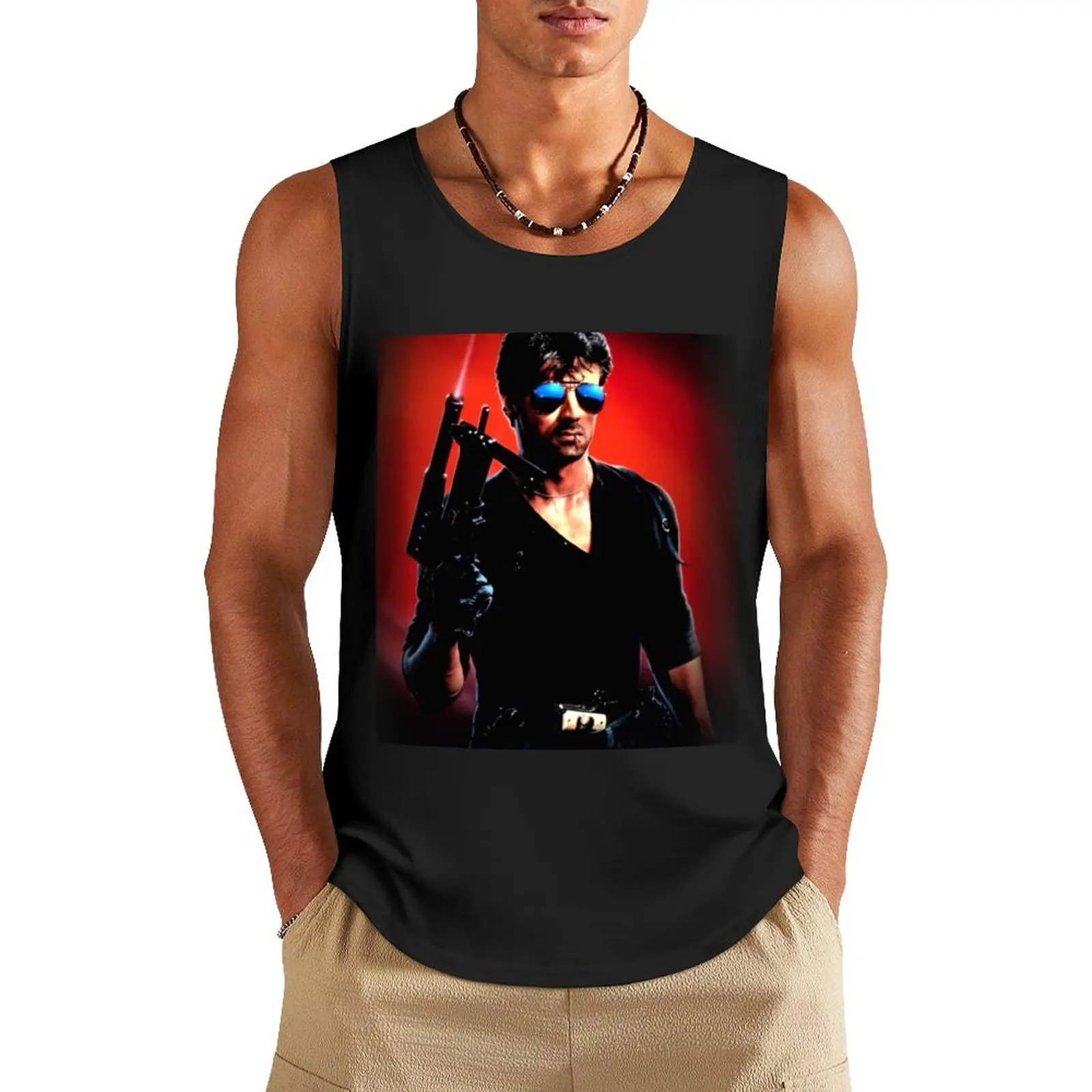 

Stallone - Cobra Tank Top Vest for boy Men's sports t-shirt vest for men gym accessories man