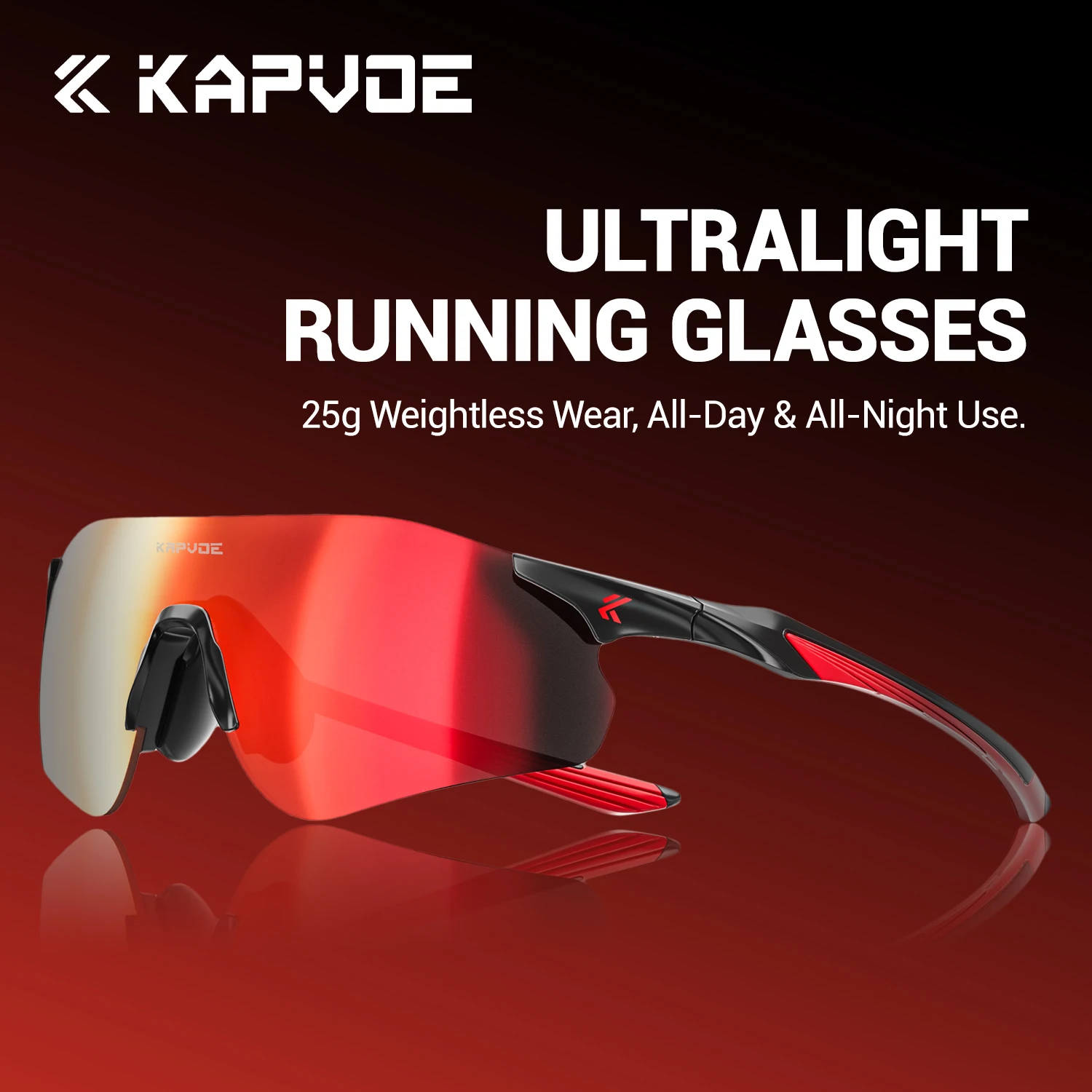 

KAPVOE марафонские очки для бега, легкие фотохромные солнцезащитные очки для езды на велосипеде, кемпинг, гольф, MTB, велосипед, спортивное оборудование на открытом воздухе