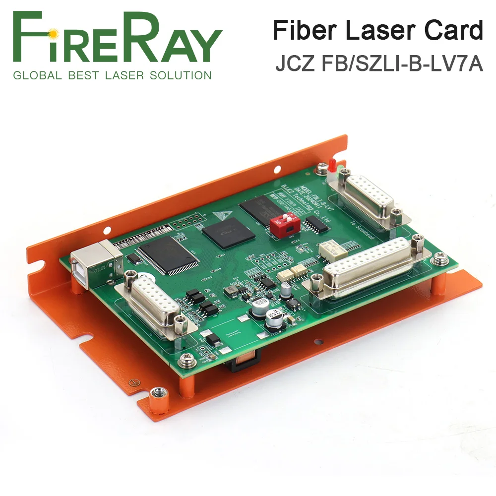 بطاقة التحكم بليزر الألياف FireRay BJJCZ JCZ FB/SZLI-B-LV7(A) Ezcard 32/64 نظام لآلة الوسم بالليزر Co2 الألياف استبدال LV4