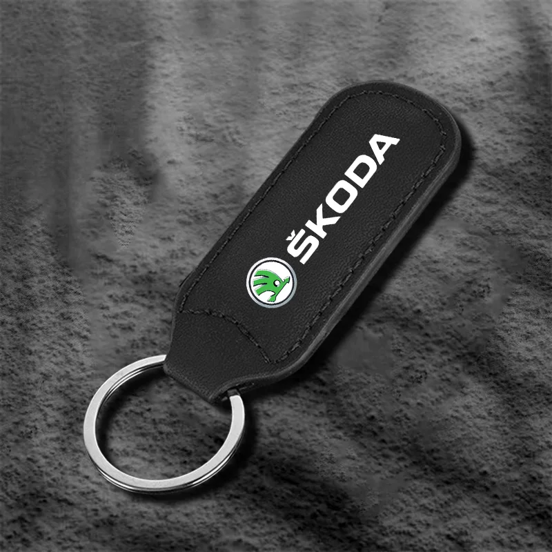 Auto sleutelhanger metalen gesp sleutelringen gesp voor Skoda Octavia Fabia Rapid Superb Kodiaq Scala Karoq Citigo Kamiq Enyaq Mk3 A6 A7