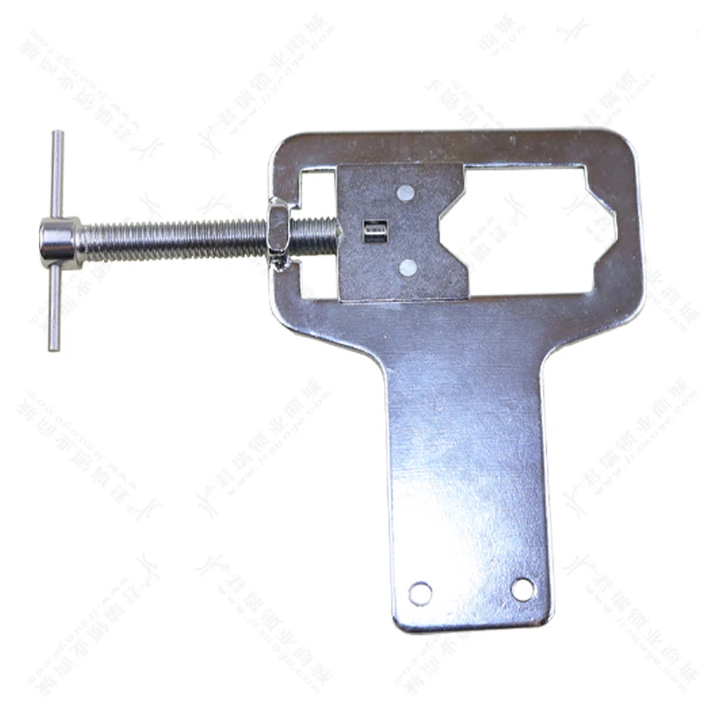 Split Practice Clamp Tool Metal Alloy Adjustable Locksmith Tool Softcover Type Practice Lock Vise Clamp