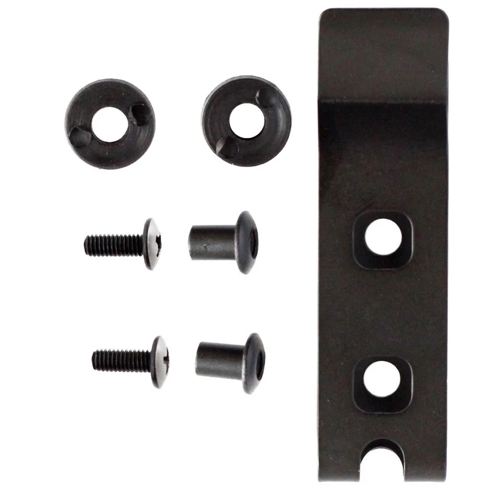 الحديد كليب حزام خطاف مشبك الأنشطة في الهواء الطلق 5.1 مللي متر ثقب قطر 66*18 مللي متر حجم مسامير التجميع وشملت تصميم ثقوب مزدوجة