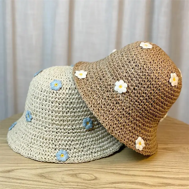 

2024 New Beach Women's Seaside -Proof Sun Straw Vacation Summer Hat Big Brim