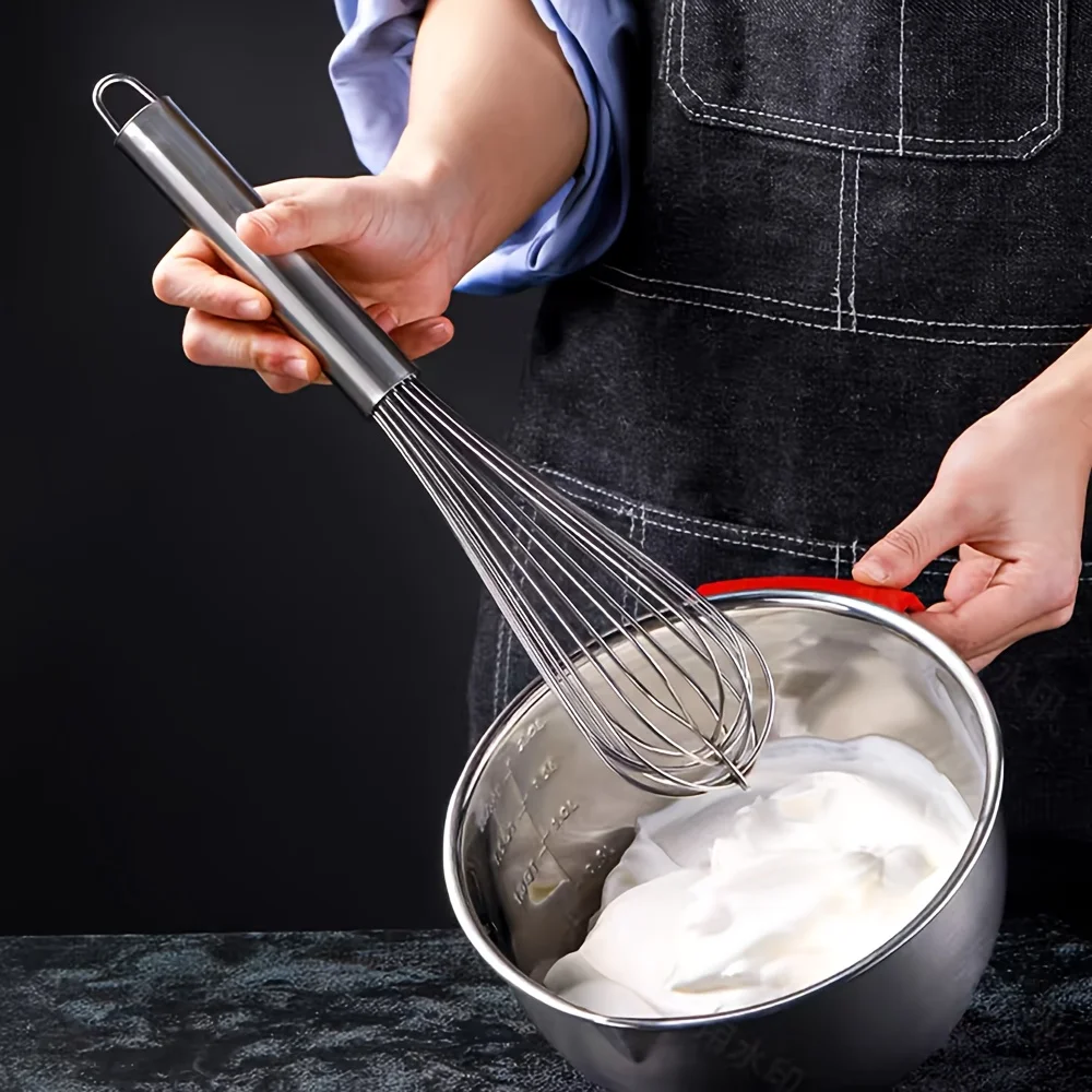 3pcs Stainless Steel Whisk Set - Includes 8