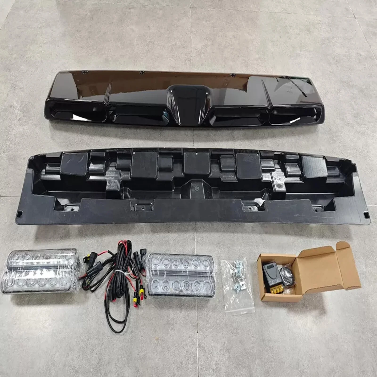 High qualityAuto Parts Modified Black 4 Led Front Top Spotlights Roof Light Led Roof Lamp for   Ranger T9 Car Accessories 202