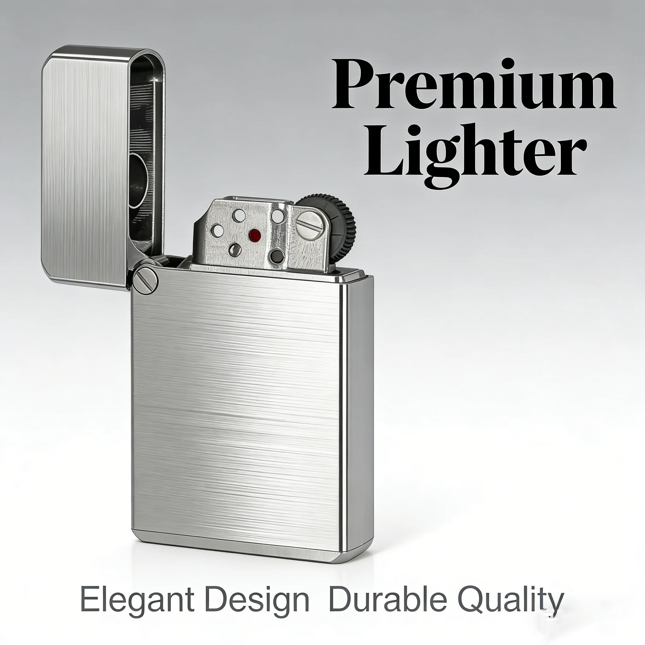 CNC High-End Rare Fuel Lighter Stainless Steel Precision Made Kerosenes Lighter Gift Long Endurance Gift Box Packaging